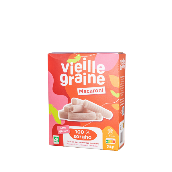 Vieille Graine -- Macaroni 100% sorgho - 250 g