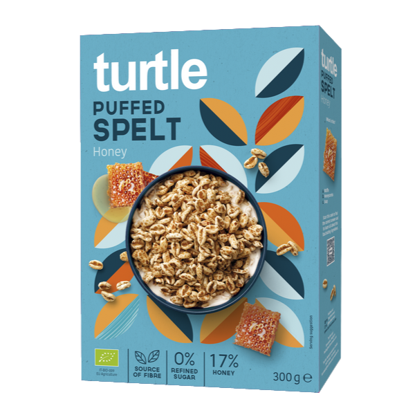 Turtle -- Epeautre bio soufflé au miel - 300 g